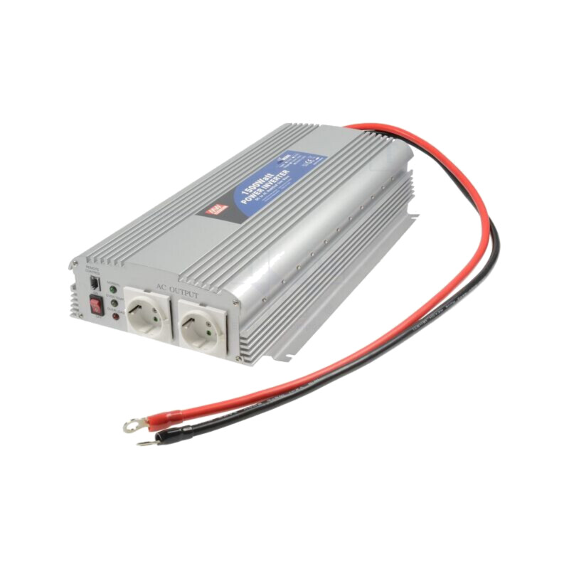 Convertor: DC/AC; 1500W; Uieş: 230VAC; 10÷15VDC; 455x210x85mm; 82% Convertor: DC/AC; 1500W; Uieş: 230VAC; 10÷15VDC; 455x210x85mm; 82%