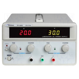Alimentator: de laborator; canal unic,liniar; 0÷30VDC; 0÷20A