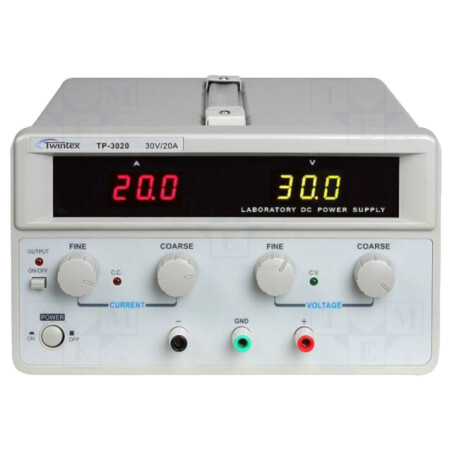 Alimentator: de laborator; canal unic,liniar; 0÷30VDC; 0÷20A