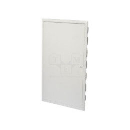 Carcasă: pentru aparatură modulară; IP40; în perete; albe; oţel