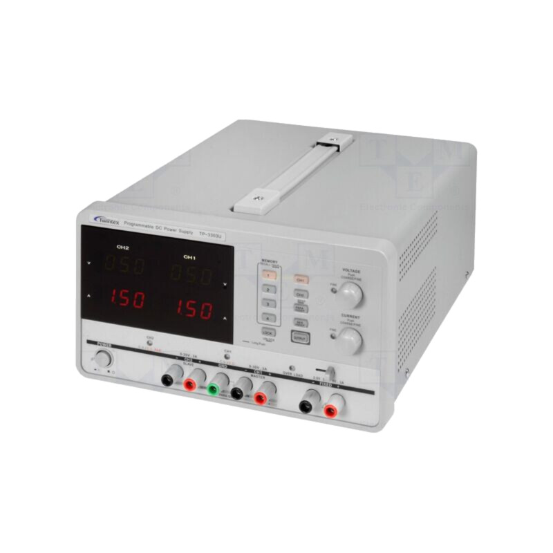 Alimentator: de laborator programabil; Ch: 3; 0÷30VDC; 0÷3A; 0÷3A