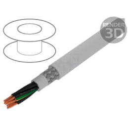 Cablu; Pro-Met; 9G1,5mm2; ecranat,tresă de cupru cositorit; PVC