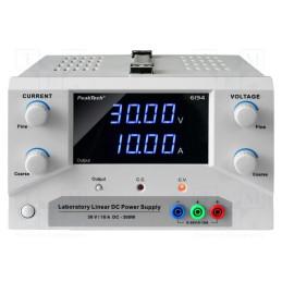 Alimentator: de laborator; canal unic; Ch: 1; 0÷30VDC; 0÷10A