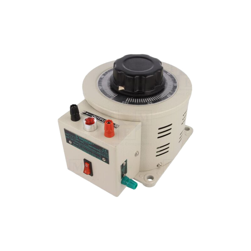 Autotransformator variabil; 230VAC; Uieş: 0÷260V; 3,8A; cu şurub