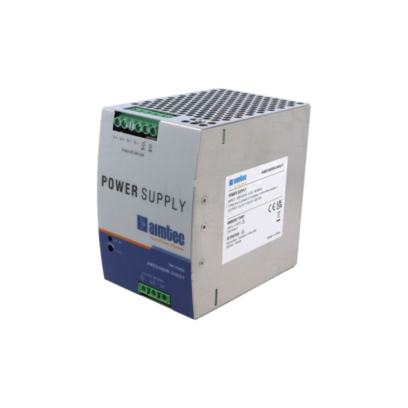 Alimentator: pulsatoriu; pentru şină DIN; 480W; 24VDC; 20A; 3kV