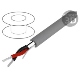 Cablu; Alpha Essential C&C; 2x22AWG; ecranat,folie Al-PET; PVC