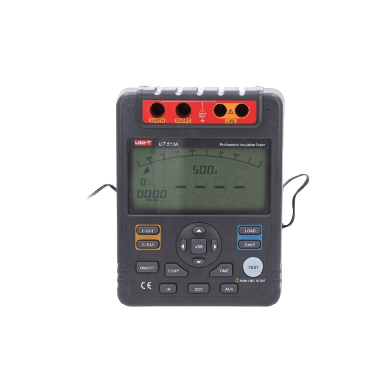 Aparat de măsură: rezistenţa de izolaţie; LCD; (9999); Ilum: da