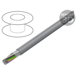 Cablu; Pro-Tekt; 20x24AWG; neecranat; 300V; 50m; Cu; litat; 164ft