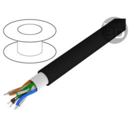 Cablu; Alpha Essential Flexing Ethernet,U/UTP; 4x2x22AWG; 5e