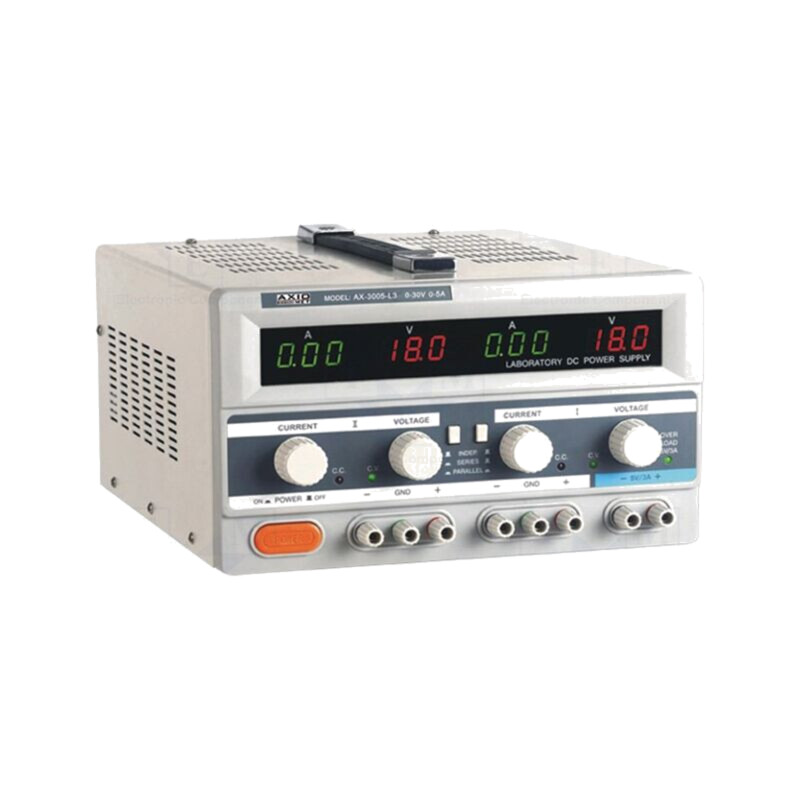 Alimentator: de laborator; liniar,multicanal; 0÷30VDC; 0÷5A; 0÷5A Alimentator: de laborator; liniar,multicanal; 0÷30VDC; 0÷5A; 0÷5A