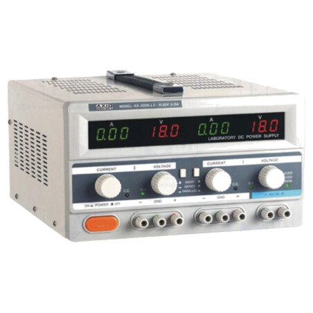 Alimentator: de laborator; liniar,multicanal; 0÷30VDC; 0÷5A; 0÷5A
