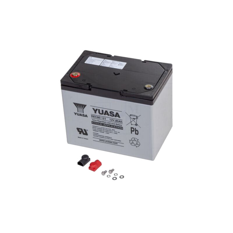 Acumul: plumb-acid; 12V; 80Ah; AGM; nu necesită întreţinere; 27kg