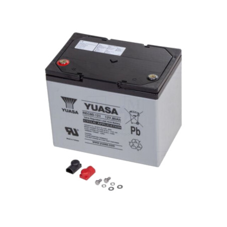 Acumul: plumb-acid; 12V; 80Ah; AGM; nu necesită întreţinere; 27kg