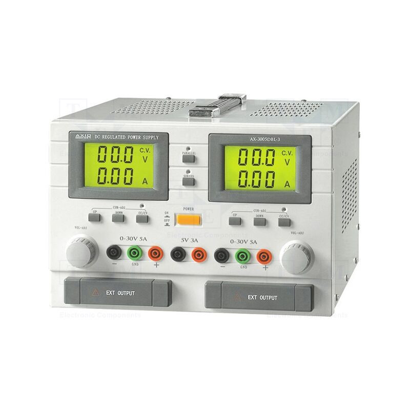 Alimentator: de laborator; liniar,multicanal; 0÷30VDC; 0÷5A; 0÷5A Alimentator: de laborator; liniar,multicanal; 0÷30VDC; 0÷5A; 0÷5A