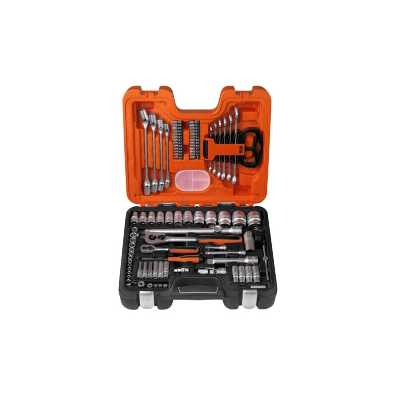 Set chei; oţel crom-vanadium; Fixare: 1/2",1/4"; 91buc. Set chei; oţel crom-vanadium; Fixare: 1/2",1/4"; 91buc.