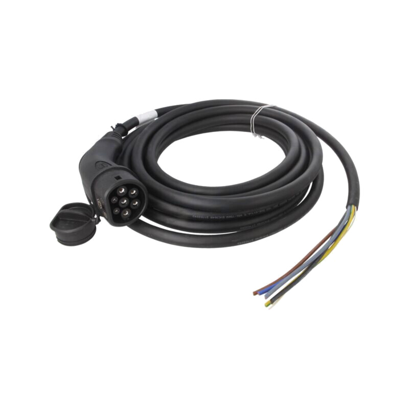Cablu: eMobility; 1x0,5mm2,5x6mm2; 480V; 22kW; IP44; cabluri,Tip 2 Cablu: eMobility; 1x0,5mm2,5x6mm2; 480V; 22kW; IP44; cabluri,Tip 2