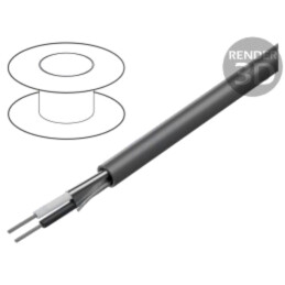 Cablu; Alpha Essential C&C; 2x24AWG; ecranat,folie Al-PET; PVC