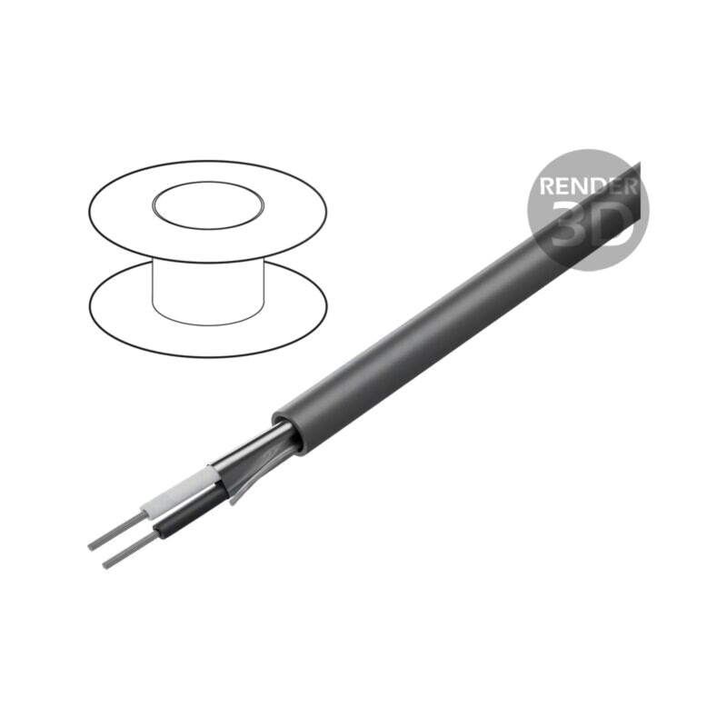 Cablu; Alpha Essential C&C; 2x24AWG; ecranat,folie Al-PET; PVC Cablu; Alpha Essential C&C; 2x24AWG; ecranat,folie Al-PET; PVC