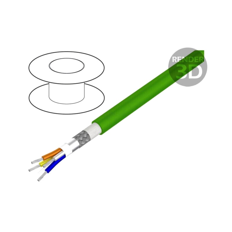 Cablu; Alpha Essential Flexing Ethernet,S/FTP; 4x22AWG; 5; litat