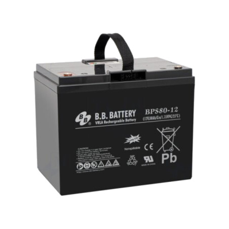 Acumul: plumb-acid; 12V; 80Ah; AGM; nu necesită întreţinere; 26kg