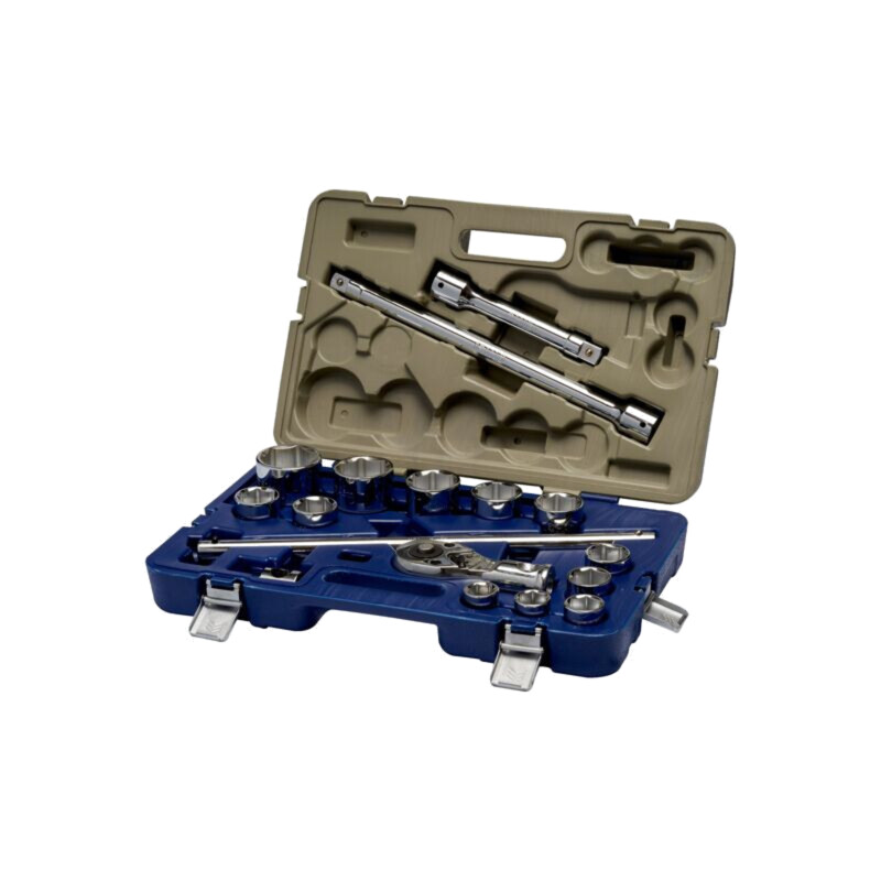 Set chei; 6-puncte,tubulară; Fixare: 3/4"; 17buc.