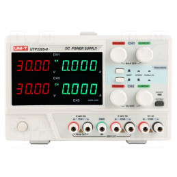 Alimentator: de laborator; liniar,multicanal; 0÷32VDC; 0÷5A; 0÷5A