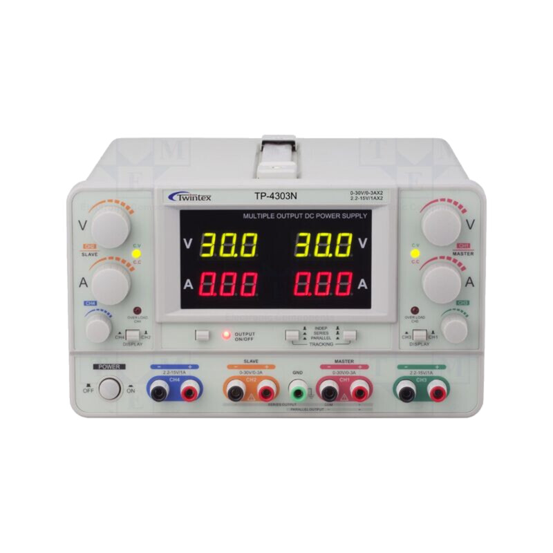 Alimentator: de laborator; liniar,multicanal; 0÷30VDC; 0÷3A; 0÷3A Alimentator: de laborator; liniar,multicanal; 0÷30VDC; 0÷3A; 0÷3A
