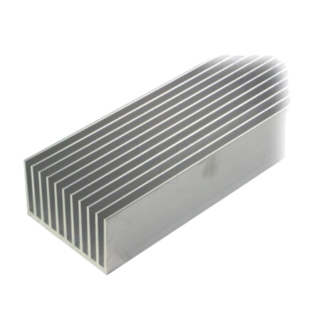 Radiator: extrudat; cu aripioare; naturală; L: 1000mm; W: 100mm