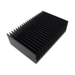 Radiator: extrudat; cu aripioare; neagră; L: 200mm; W: 300mm