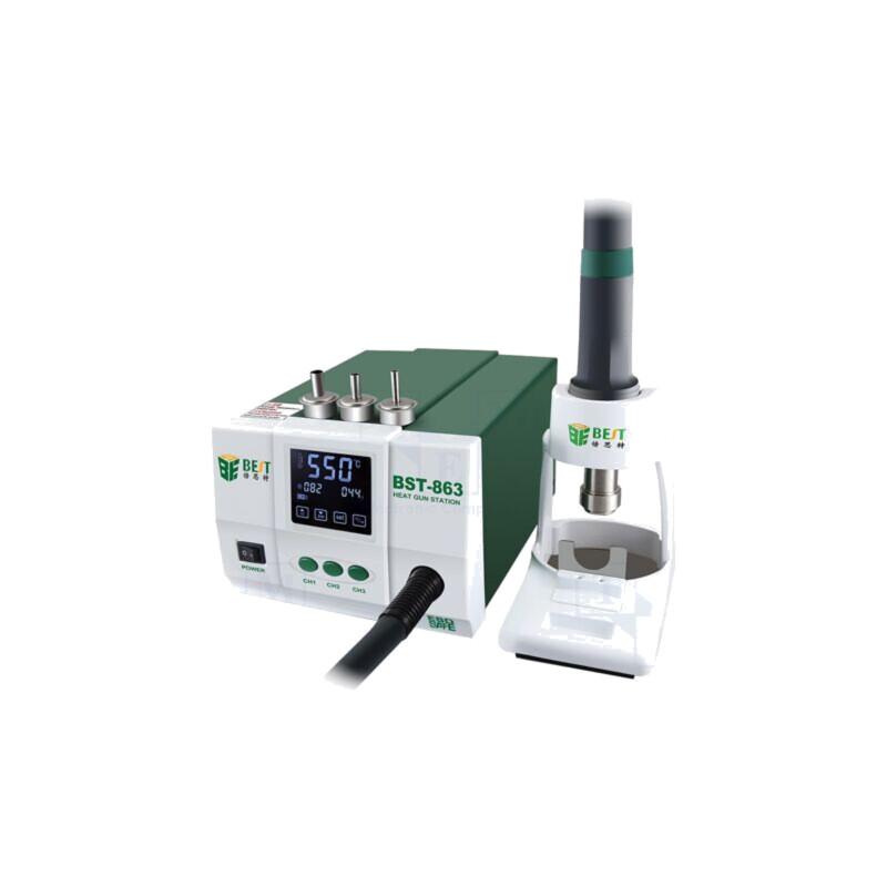 Staţie cu aer cald; digitală,panou tactil; 1200W; 100÷550°C