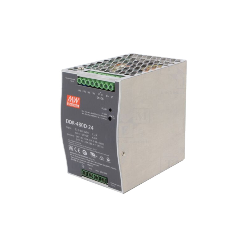 Convertor: DC/DC; 480W; Uintr: 67,2÷154VDC; Uieş: 24VDC; Iieş: 20A