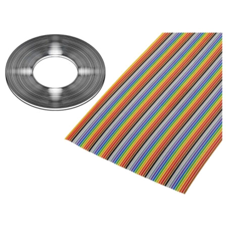 Cablu: cabluri bandă; 64x28AWG; 1,27mm; litat; Cu; neecranat; PVC