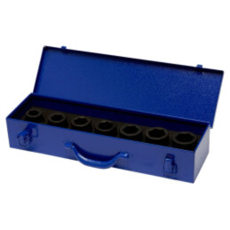 Set chei; 6-puncte,tubulară,cu impact; Fixare: 1"; 7buc.