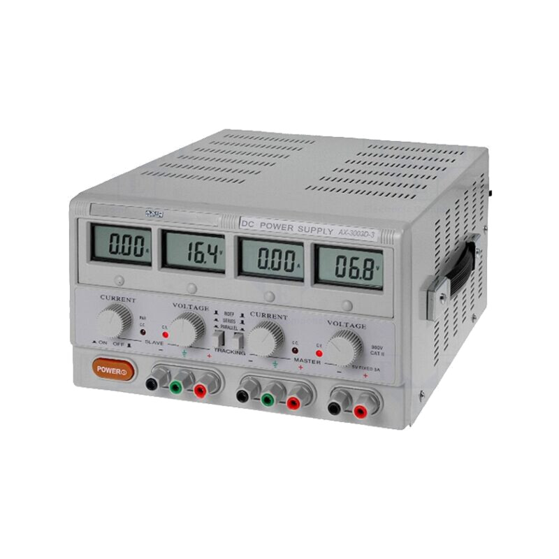 Alimentator: de laborator; liniar,multicanal; 0÷30VDC; 0÷5A; 0÷5A