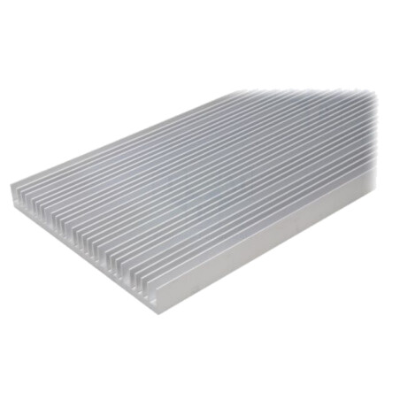 Radiator: extrudat; cu aripioare; naturală; L: 1000mm; W: 250mm