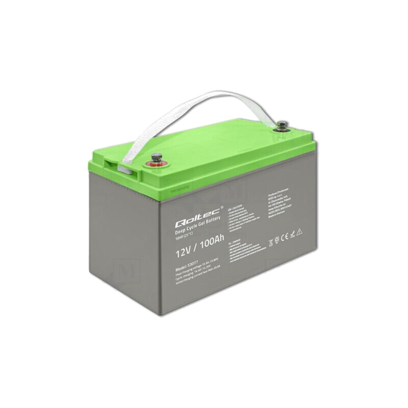 Acumul: gel-plumb; 12V; 100Ah; GEL; nu necesită întreţinere; 20A Acumul: gel-plumb; 12V; 100Ah; GEL; nu necesită întreţinere; 20A