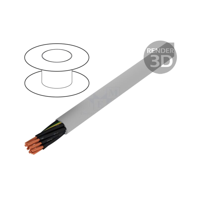 Cablu; Pro-Met; 12G1mm2; neecranat; 300V,500V; 50m; Cu; litat; 164ft Cablu; Pro-Met; 12G1mm2; neecranat; 300V,500V; 50m; Cu; litat; 164ft