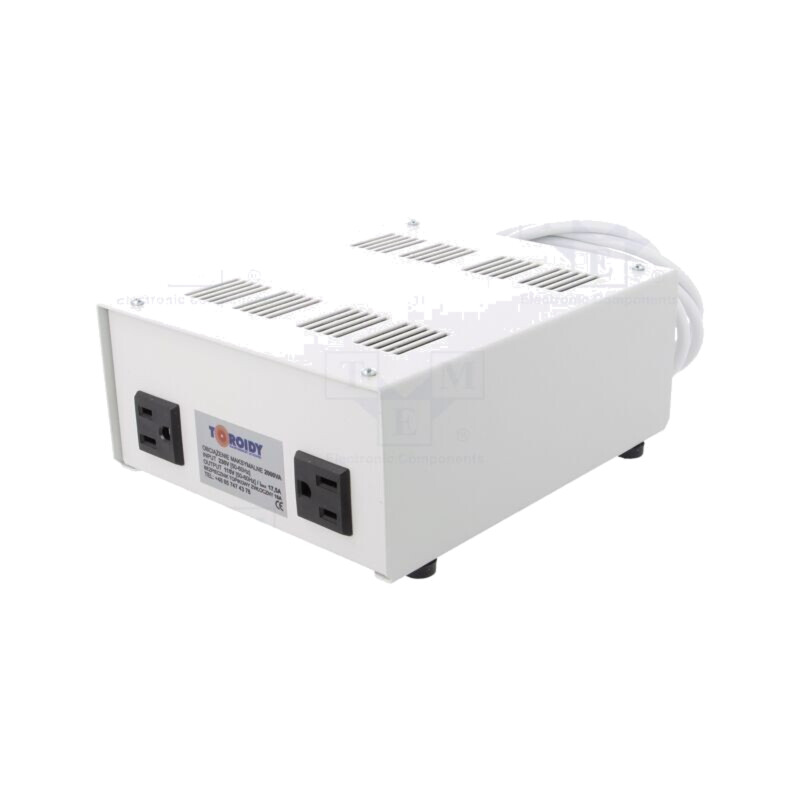 Autotransformator; 230VAC; Putere: 2000VA; Usec.1: 115V