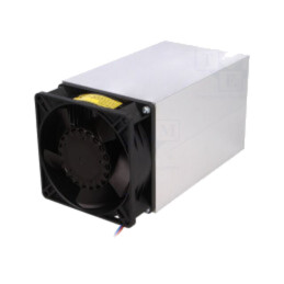 Radiator: extrudat; L: 150mm; W: 92mm; H: 93mm; aluminiu; brut; 24VDC