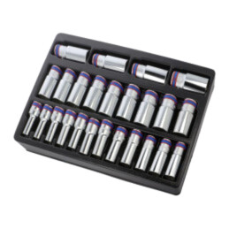 Set chei; 12-puncte,tubulară; Fixare: 1/2"; 25buc.