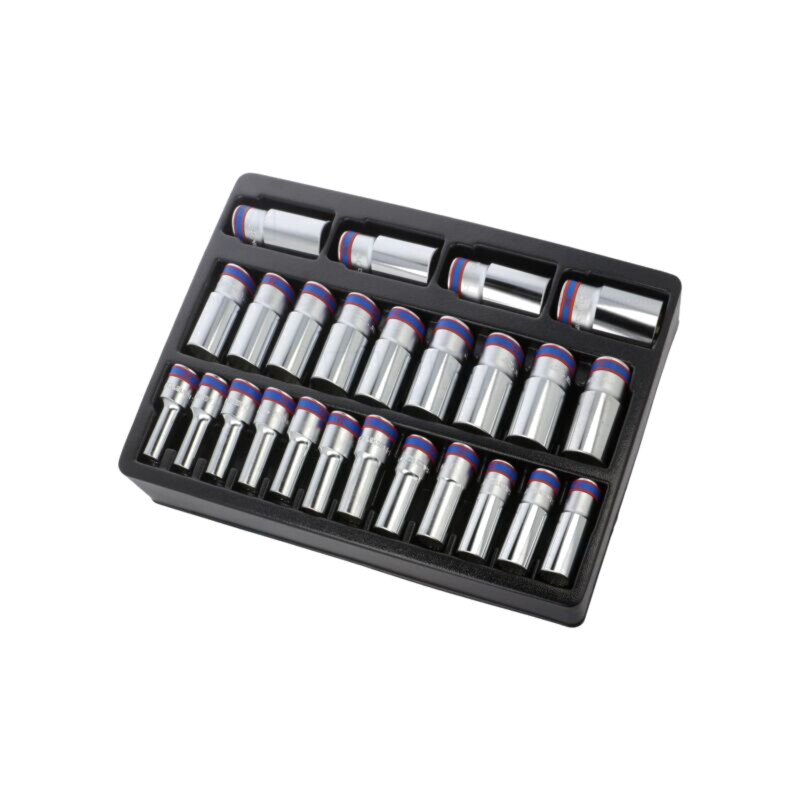 Set chei; 12-puncte,tubulară; Fixare: 1/2"; 25buc.