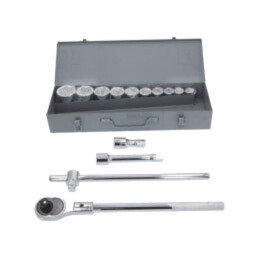 Set chei; 6-puncte,tubulară; oţel crom-vanadium; Fixare: 3/4"