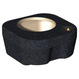 Carcasă difuzor; MDF; melanj negru; ţesătură; 250mm; Mercedes; 15l
