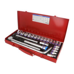 Set chei; 6-puncte,tubulară; Fixare: 1/2"; 24buc.