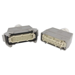 Conector: HDC; tată + mamă; set complet,mufă + mufă; Han Kit