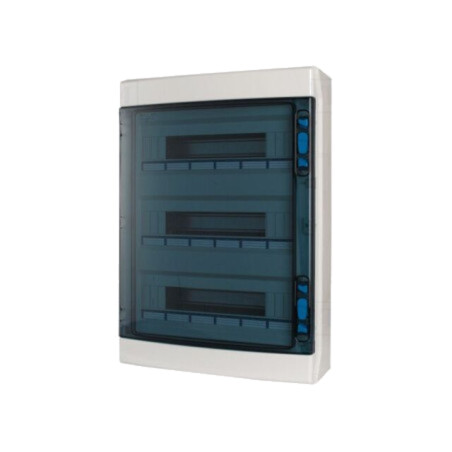 Carcasă: pentru aparatură modulară; IP65; albe; Nr.mod: 54; ABS