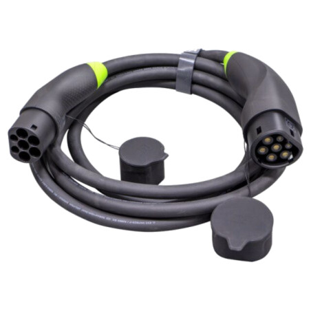 Cablu: eMobility; 480V; 22kW; IP54; Tip 2,din ambele părţi; 5m; 32A