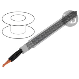 Cablu; Pro-Met; 2x1mm2; ecranat,tresă de cupru cositorit; PVC