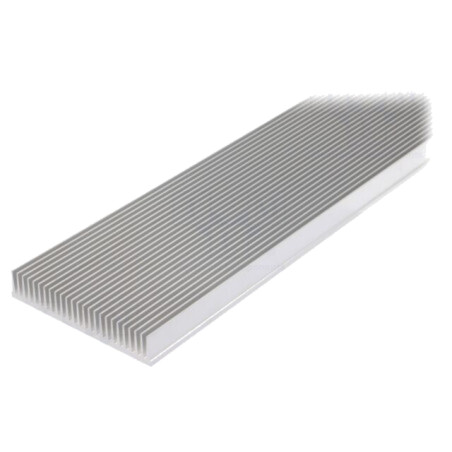 Radiator: extrudat; cu aripioare; naturală; L: 1000mm; W: 150mm