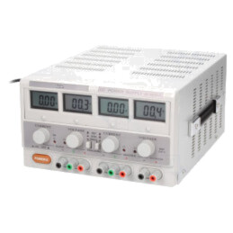 Alimentator: de laborator; liniar,multicanal; 0÷30VDC; 0÷3A; 0÷3A
